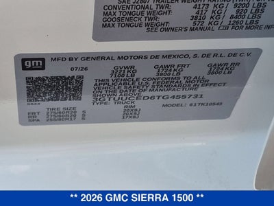 2026 GMC Sierra 1500 Elevation
