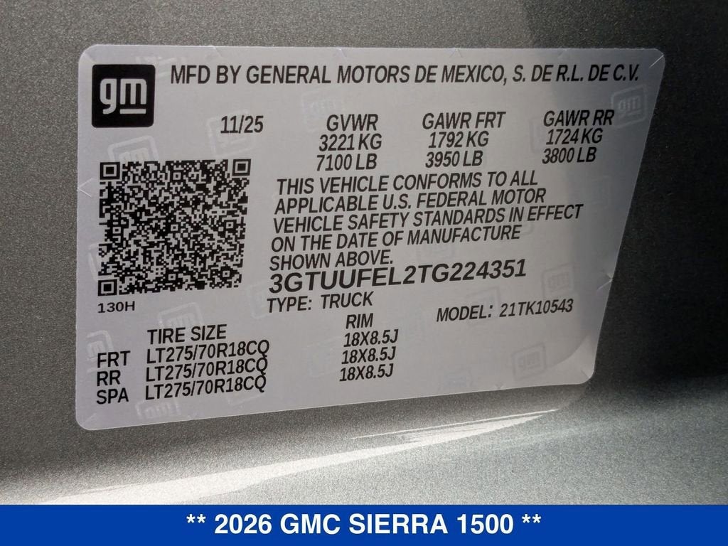 2026 GMC Sierra 1500 AT4X