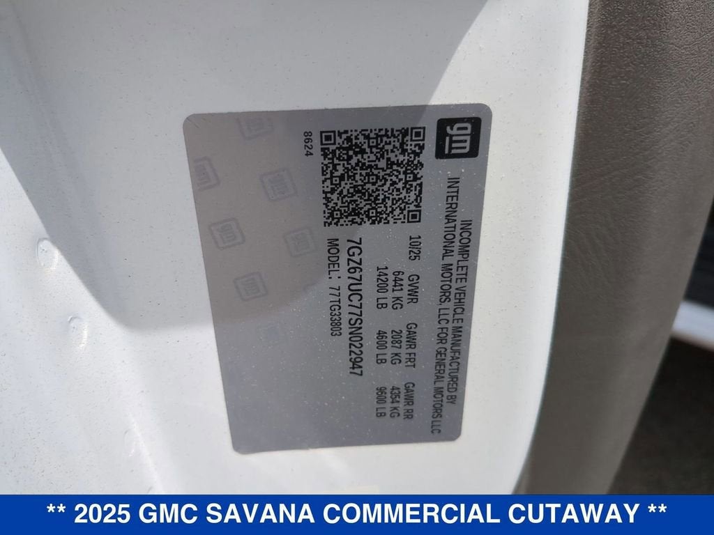2025 GMC Savana Cutaway 4500 2WT