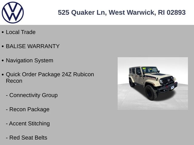 2017 Jeep Wrangler Unlimited Rubicon Recon