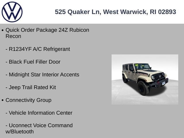 2017 Jeep Wrangler Unlimited Rubicon Recon