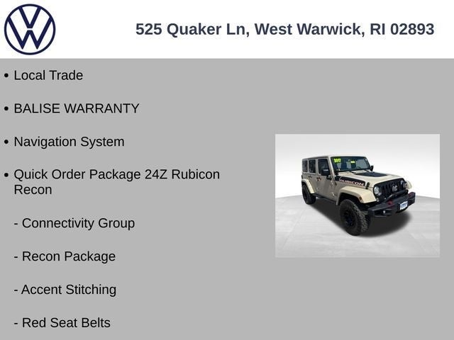 2017 Jeep Wrangler Unlimited Rubicon Recon