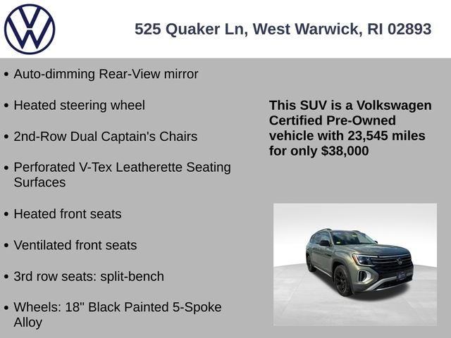 2024 Volkswagen Atlas 2.0T Peak Edition SE w/Technology