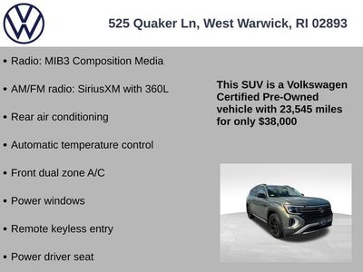 2024 Volkswagen Atlas 2.0T Peak Edition SE w/Technology