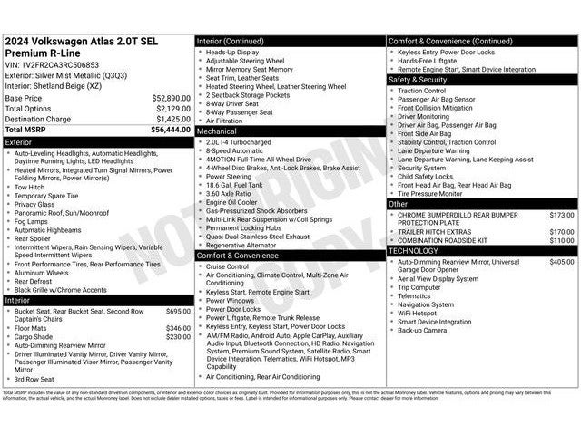 2024 Volkswagen Atlas 2.0T SEL Premium R-Line