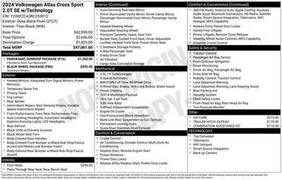2024 Volkswagen Atlas Cross Sport 2.0T SE w/Technology