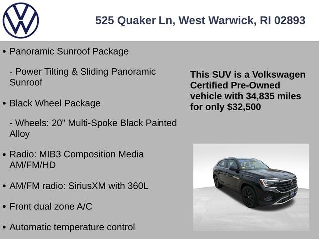 2024 Volkswagen Atlas Cross Sport 2.0T SE w/Technology
