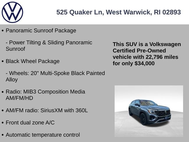 2024 Volkswagen Atlas Cross Sport 2.0T SE w/Technology