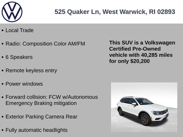 2021 Volkswagen Tiguan 2.0T S