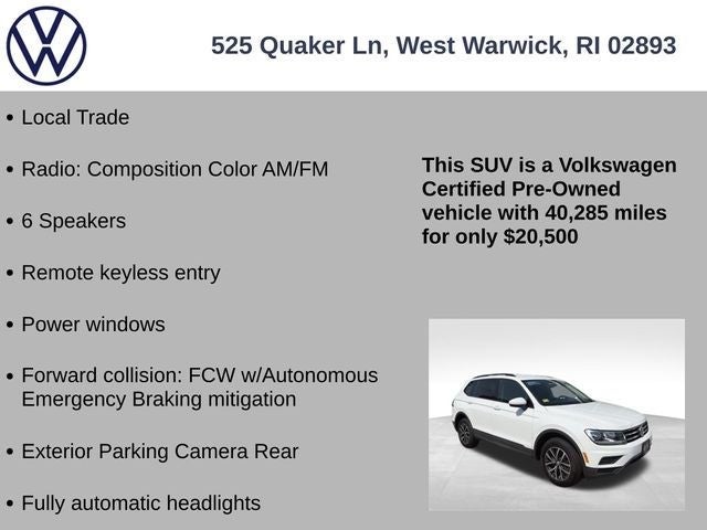 2021 Volkswagen Tiguan 2.0T S