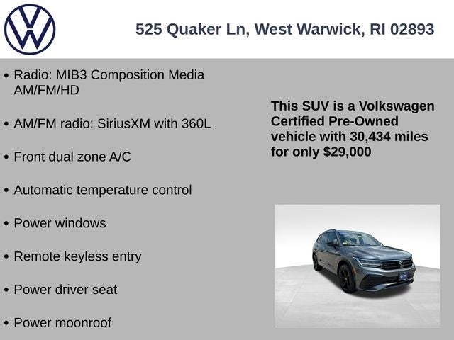 2024 Volkswagen Tiguan 2.0T SE R-Line Black