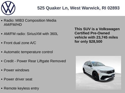 2023 Volkswagen Tiguan 2.0T SE R-Line Black