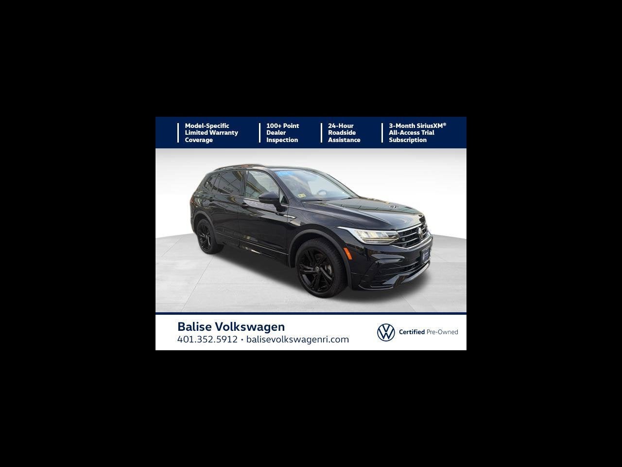 2023 Volkswagen Tiguan 2.0T SE R-Line Black