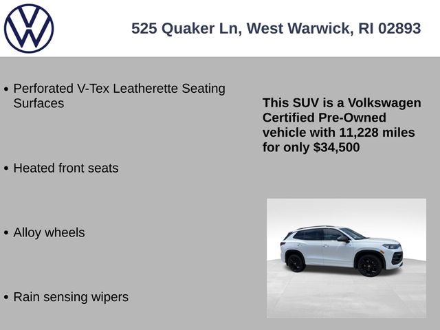 2025 Volkswagen Tiguan 2.0T SE R-Line Black