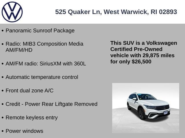 2023 Volkswagen Tiguan 2.0T SE
