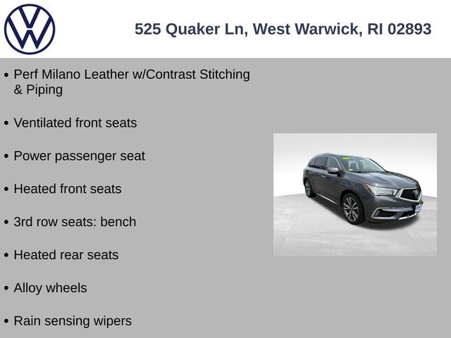 2019 Acura MDX 3.5L Advance Package SH-AWD