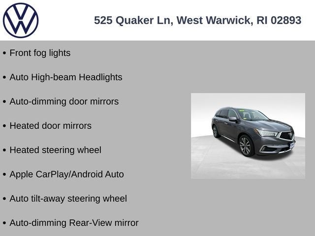 2019 Acura MDX 3.5L Advance Package SH-AWD