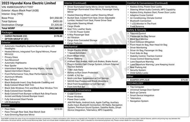 2023 Hyundai Kona Electric Limited
