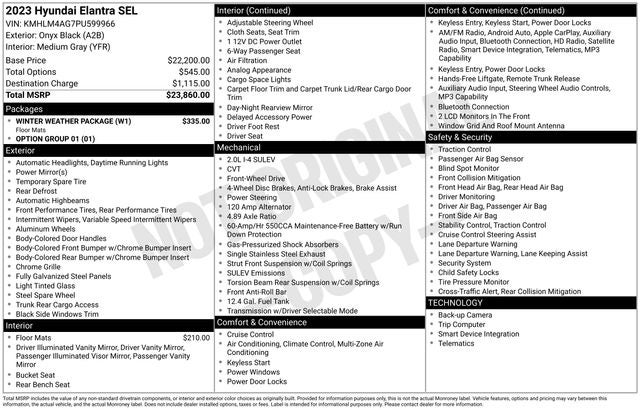 2023 Hyundai Elantra SEL