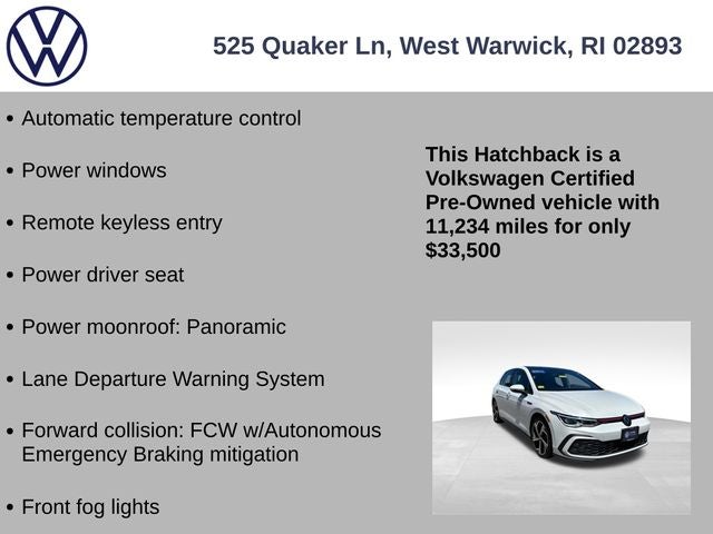 2024 Volkswagen Golf GTI 2.0T SE