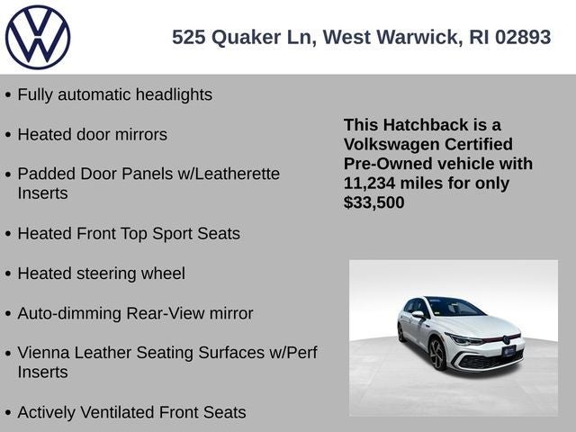2024 Volkswagen Golf GTI 2.0T SE