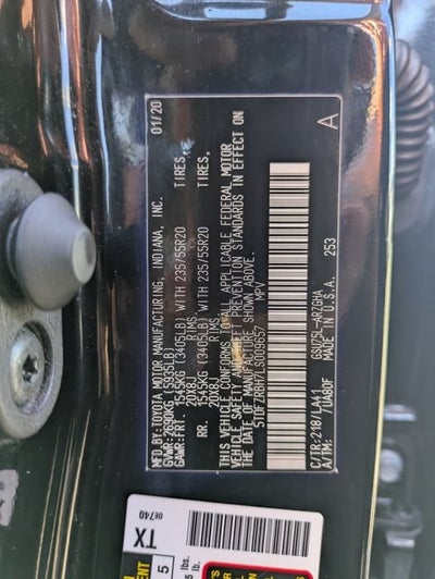 2020 Toyota Highlander Platinum