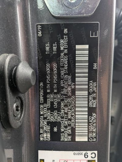 2019 Toyota 4Runner Limited