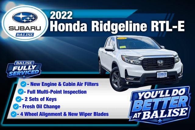 2022 Honda Ridgeline RTL-E