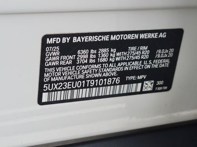2026 BMW X5 xDrive40i Premium Package