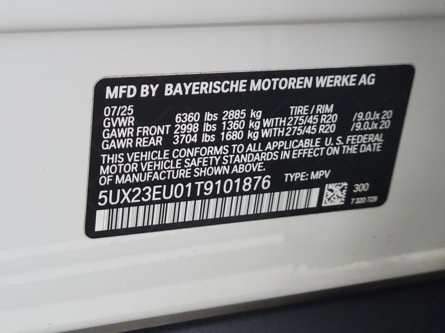 2026 BMW X5 xDrive40i Premium Package