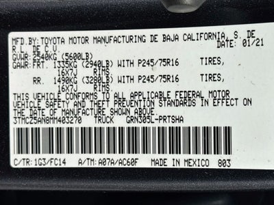 2021 Toyota Tacoma SR5 V6