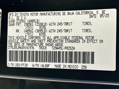 2025 Toyota Tacoma SR5