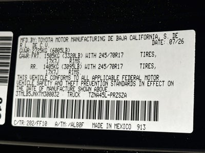 2026 Toyota Tacoma SR5 V6