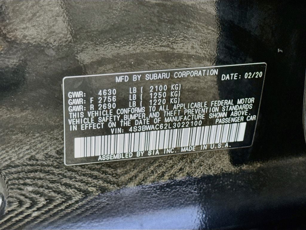 2020 Subaru Legacy Premium