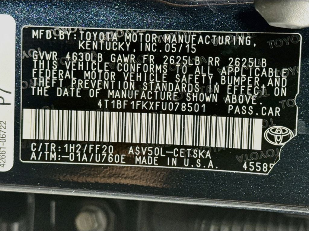 2015 Toyota Camry SE