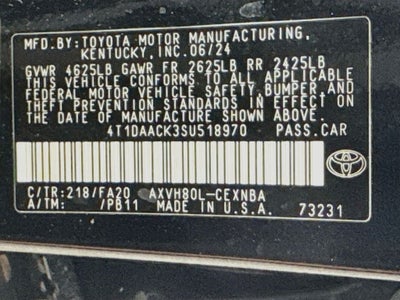 2025 Toyota Camry LE