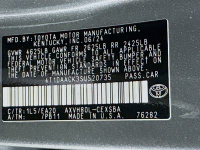 2025 Toyota Camry SE