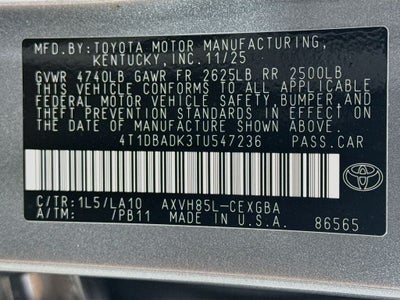 2026 Toyota Camry XLE