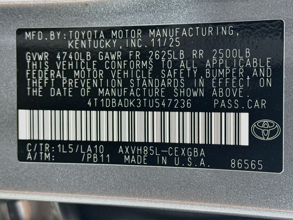 2026 Toyota Camry XLE