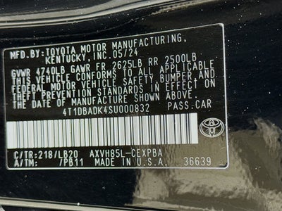 2025 Toyota Camry XSE
