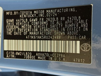 2024 Toyota Camry XSE