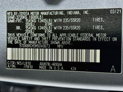 2021 Toyota Highlander Hybrid Limited