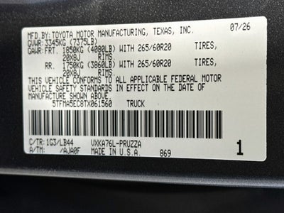 2026 Toyota Tundra 1794 Edition