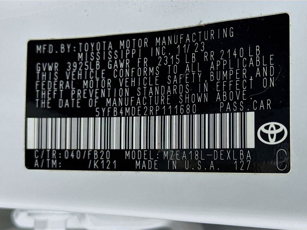 2024 Toyota Corolla LE