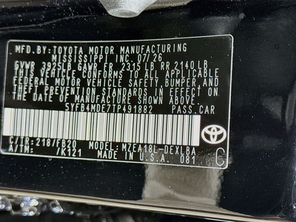 2026 Toyota Corolla LE