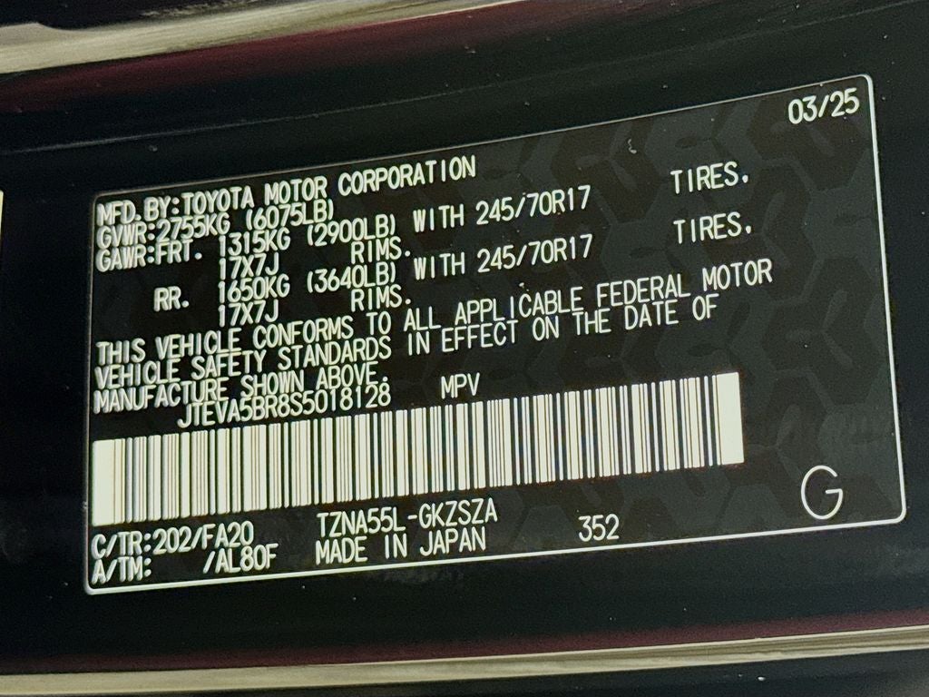 2025 Toyota 4Runner SR5