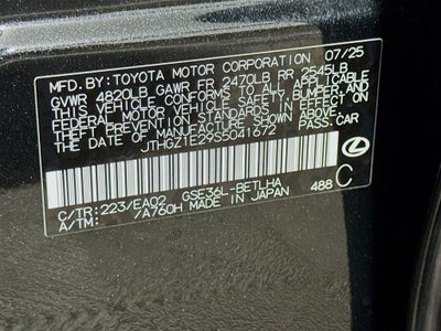 2025 Lexus IS 350 F SPORT