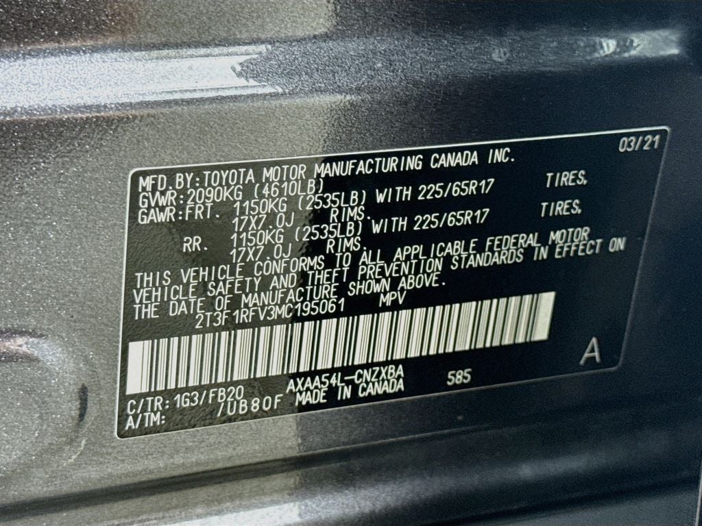 2021 Toyota RAV4 LE