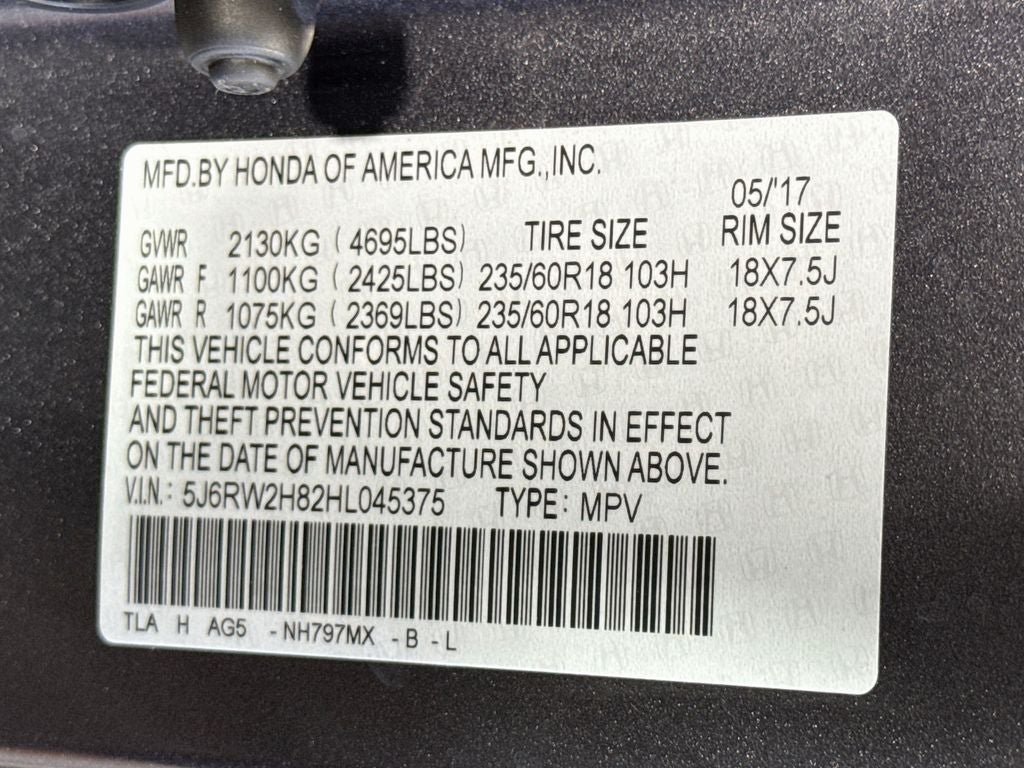 2017 Honda CR-V EX-L