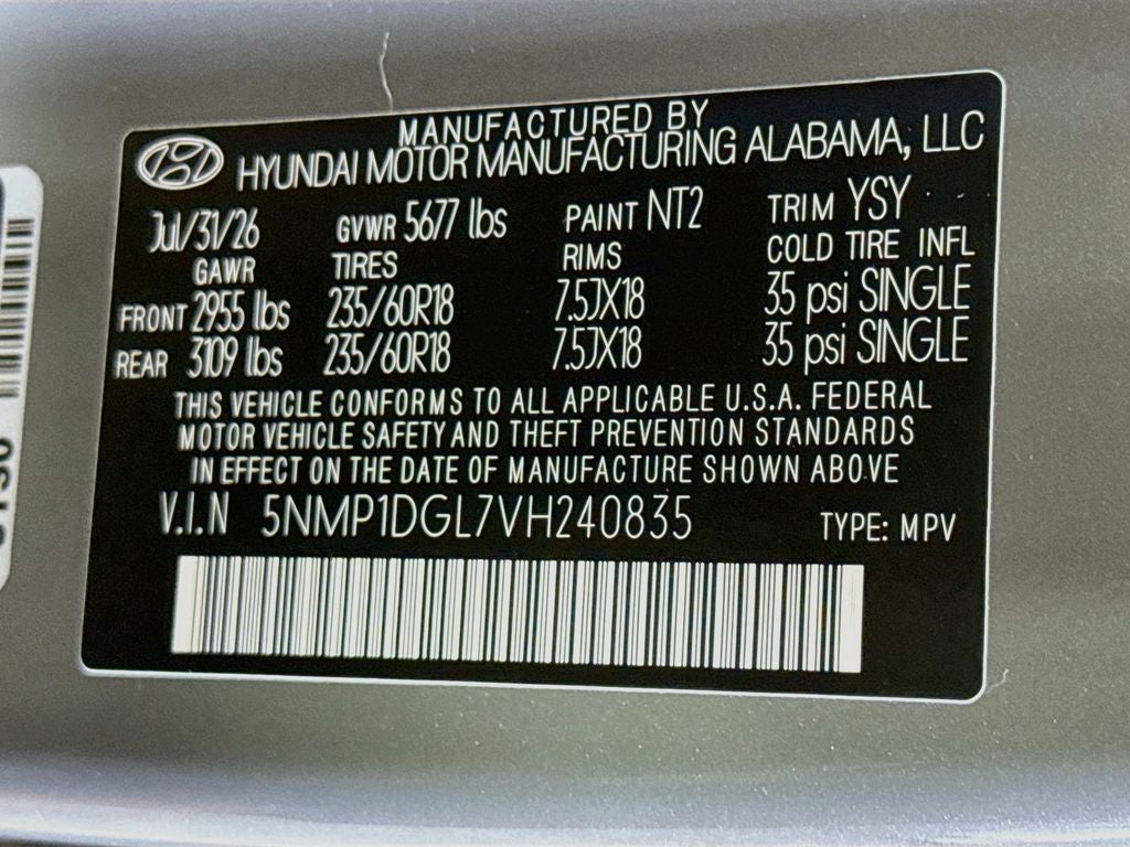 2027 Hyundai Santa Fe SE